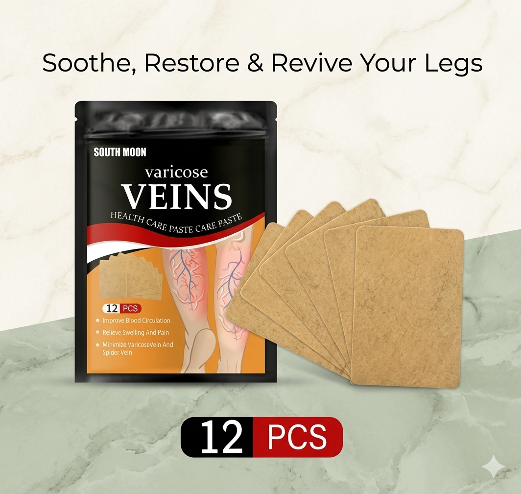 Herbal Varicose Vein Relief Patches – 12 Pcs